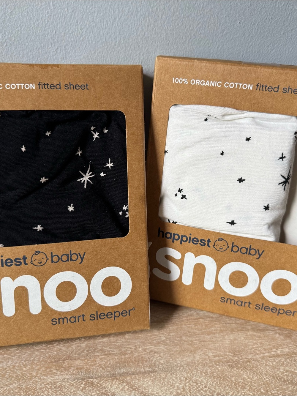Happiest Baby SNOO Organic Cotton Fitted Sheets Set (2)